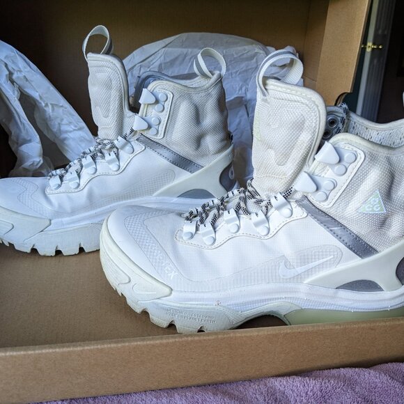 Women Size 5 - Nike ACG Zoom Gaiadome GORE-TEX White EU Size 35.5 Men Size 3.5 - Picture 2 of 5